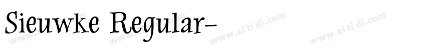 Sieuwke Regular字体转换